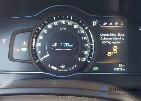 2019 Hyundai Ioniq Hybrid Sel z USA, uszkodzony, nr VIN KMHC75LC8KU132474